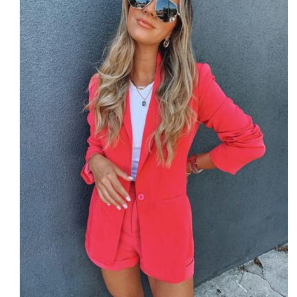 Pink blazer